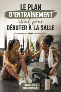 Femme s'entraînant en salle de sport avec un sourire