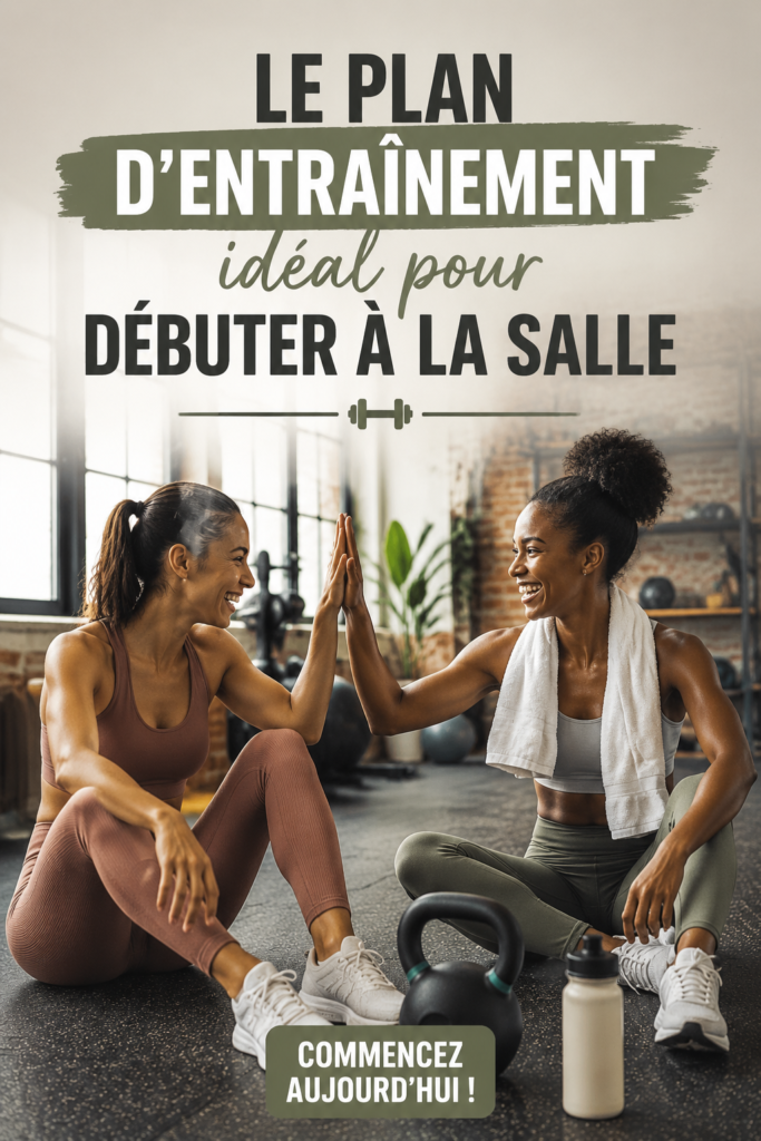 Femme s'entraînant en salle de sport avec un sourire