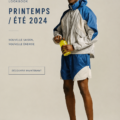 Lookbook tendance printemps-été 2024 avec des vêtements colorés et modernes.