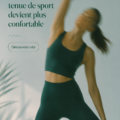Femme en tenue de sport confortable dans un parc pendant une séance d'entraînement