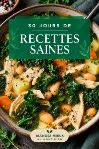 Assiette de plats variés et sains avec des légumes colorés et des protéines.