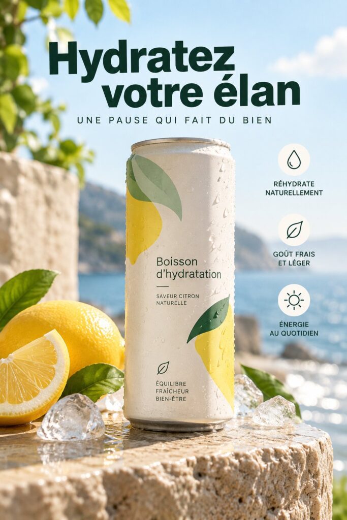 Une boisson hydratante colorée dans un verre avec des fruits frais