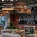 Bureau Sanofi à Varsovie, alliant nature et technologie dans un espace de travail moderne.