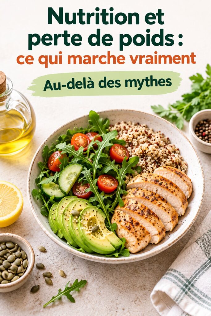 Femme consultant avec un coach nutritionnel sur ses objectifs de perte de poids.