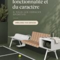 Femme en tenue de sport stylée, alliant confort et élégance.