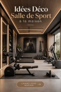 Une salle de sport à domicile décorée avec style et fonction.