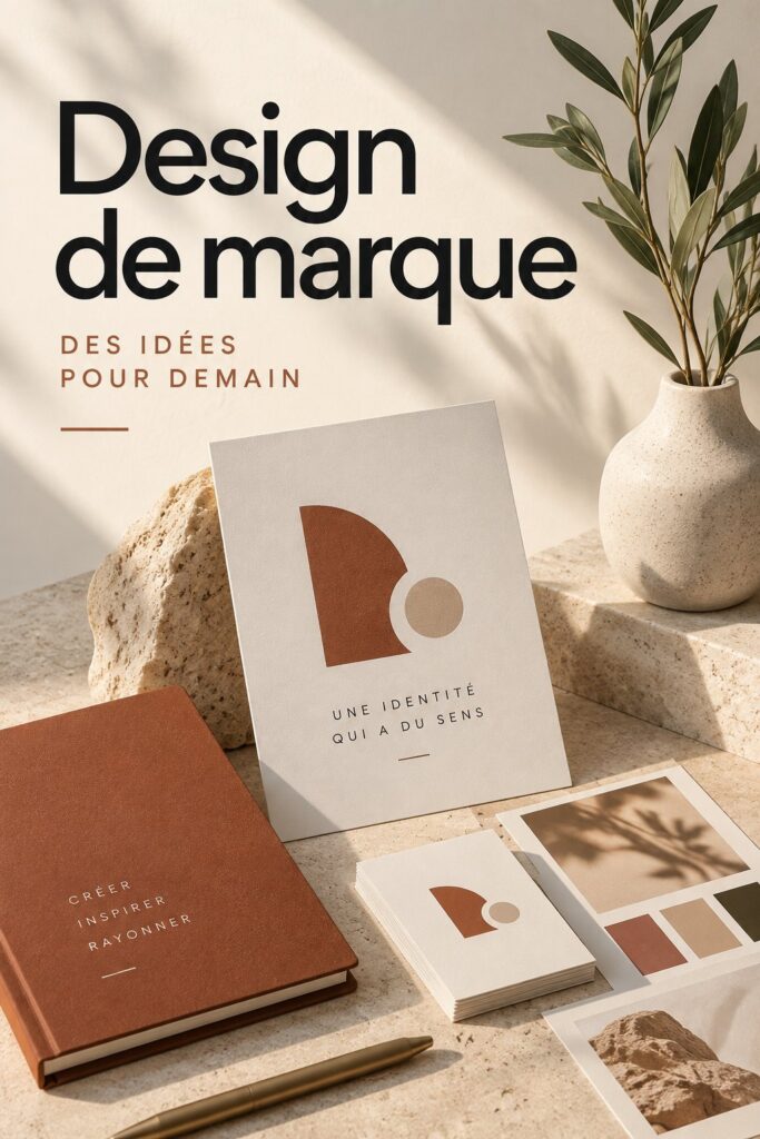 Un exemple de design de marque moderne affichant une identité visuelle colorée et contemporaine.