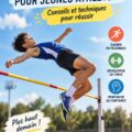 Jeune athlète s'entraînant au saut en hauteur, montrant l'importance de la posture correcte.