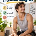 Homme aux muscles fins portant une tenue élégante et stylée.