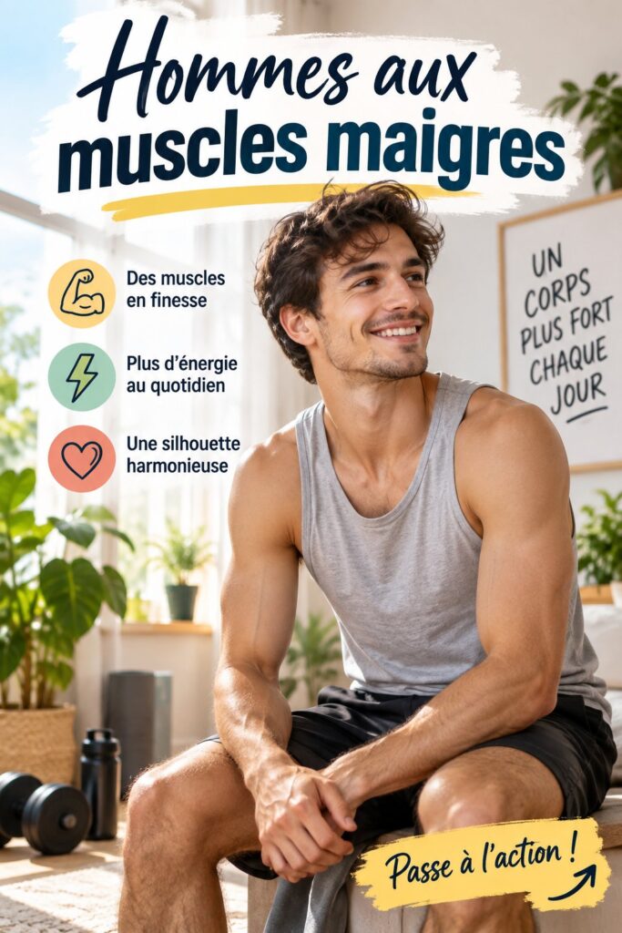 Homme aux muscles fins portant une tenue élégante et stylée.