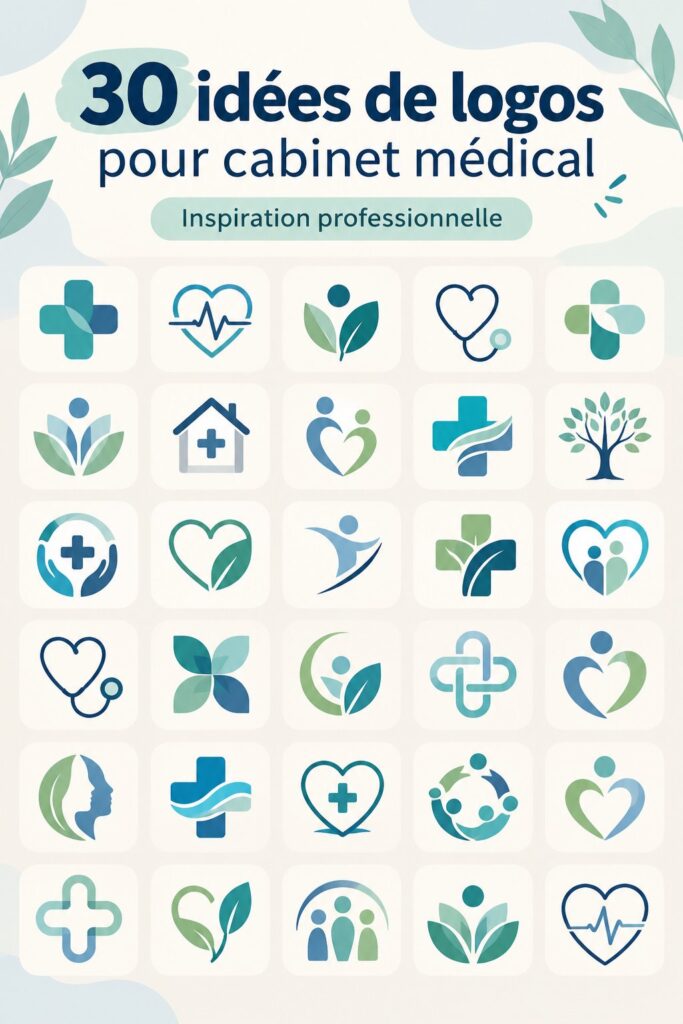 Exemples inspirants de logos médicaux créatifs