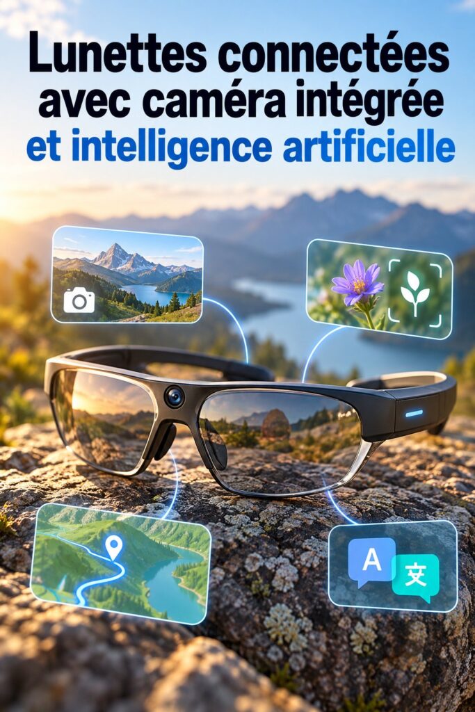 Lunettes connectées Oakley et Google avec affichage tête haute dans un cadre moderne