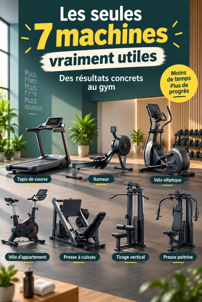 Femme utilisant une machine de fitness pour un entraînement efficace