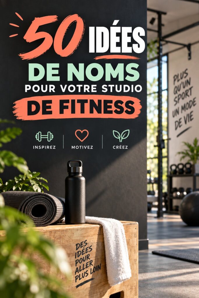 Idées de noms originaux pour un studio de fitness inspirant.