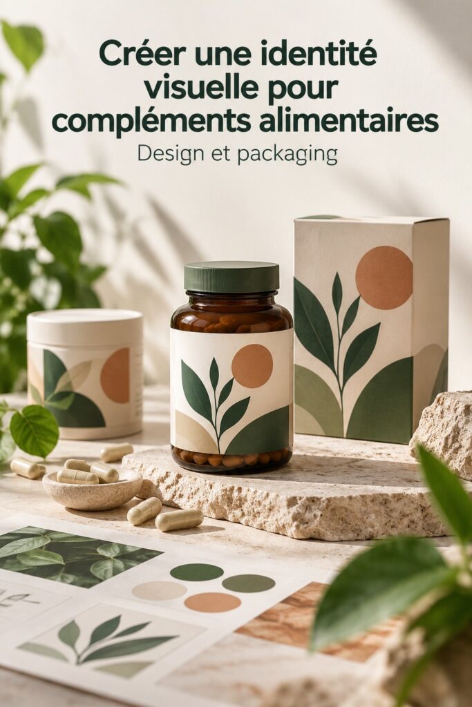 Un pack de vitamines bien conçu avec un design moderne et attrayant