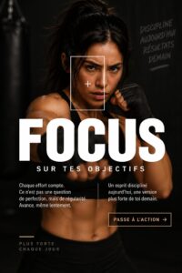 Femme sportive en action dans un environnement de fitness