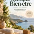Une vue panoramique d'une retraite spa en pleine nature, montrant des installations relaxantes et un environnement apaisant.