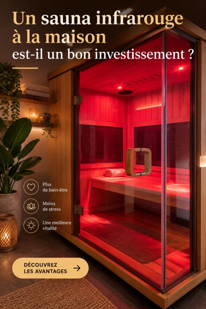 Sauna infrarouge à domicile dans une ambiance relaxante