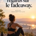 Femme souriante portant une tenue tendance aux couleurs de la saison.