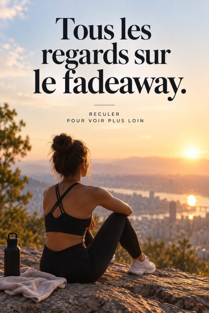 Femme souriante portant une tenue tendance aux couleurs de la saison.