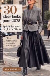 Mélange d'idées de tenues élégantes pour femmes de 50 ans et plus