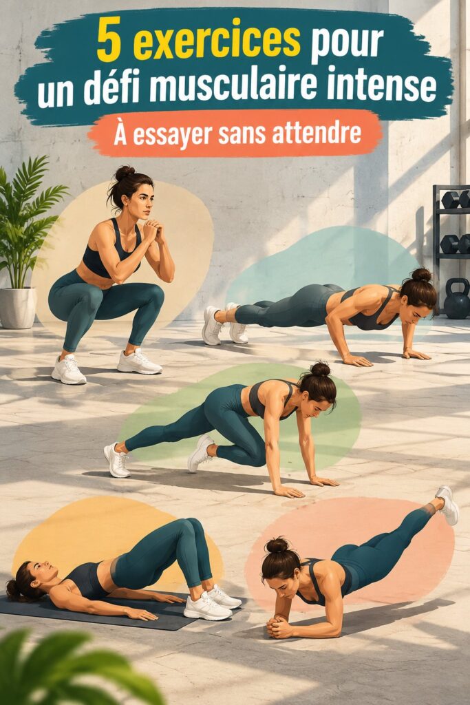 Femme réalisant un entraînement en 5 mouvements dans un parc
