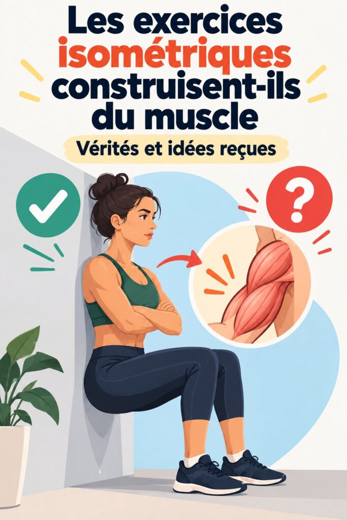 Femme pratiquant des exercices isométriques pour renforcer ses muscles