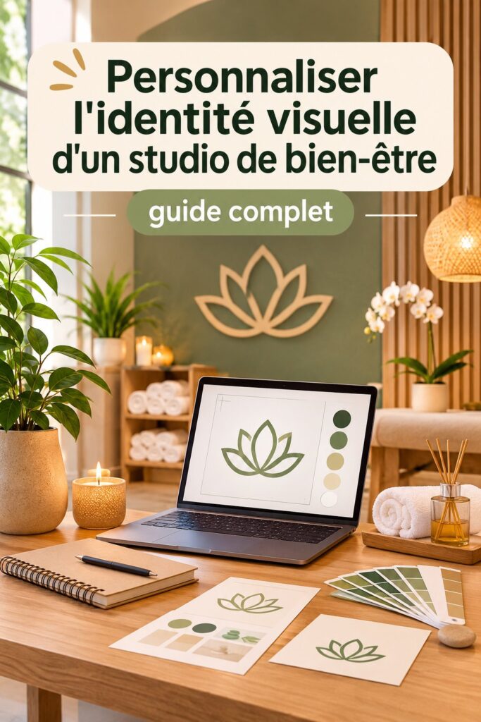 Un studio de bien-être avec une identité visuelle apaisante et accueillante.