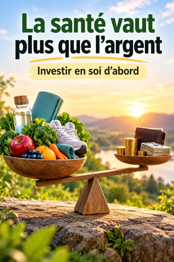 Femme souriante en pleine nature symbolisant la richesse de la santé