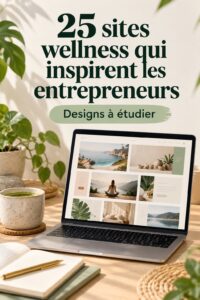 Capture de plusieurs sites web inspirants pour les marques de bien-être